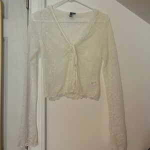 Women’s White Lace Cardigan